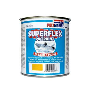 PVC 'Superflex' Flexible Paint - 500ml Tin Yellow (click for enlarged image)